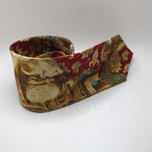 Authentic Bohemian Ernemegildo Zegna Silk Tie Made in Italy. Postcard print - Picture 2 of 10